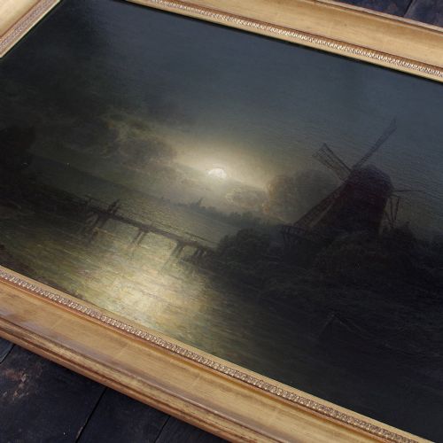 fig 2. Wilhelm Lichtenheld, Coastal Nocturne, Seascape