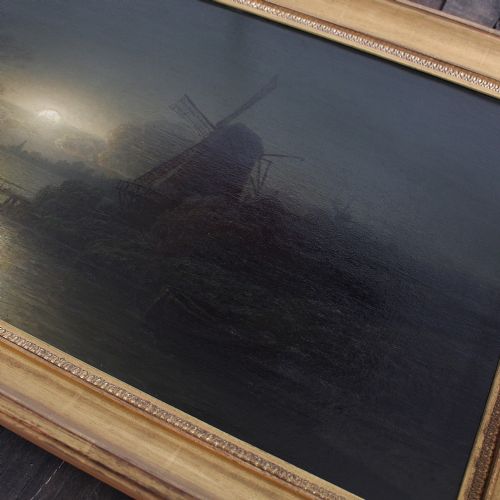 fig 3. Wilhelm Lichtenheld, Coastal Nocturne, Seascape