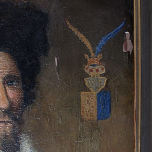 fig 3. Portrait Of A 16th-Century Scandinavian Nobleman, Antique Oil On Panel