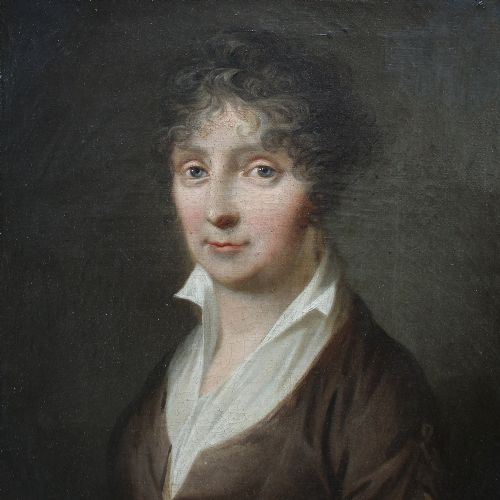 fig 2. Attr. C A Lorentzen, Portrait Of Barbara Brorson, Antique Oil Painting