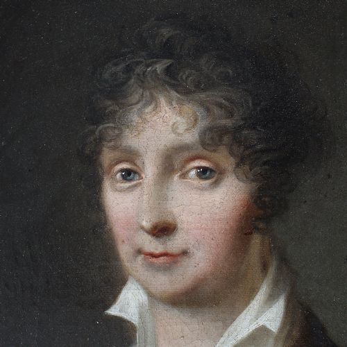 fig 4. Attr. C A Lorentzen, Portrait Of Barbara Brorson, Antique Oil Painting
