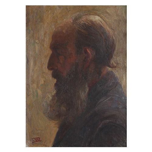 Portrait of a Bearded Gentleman in Profile