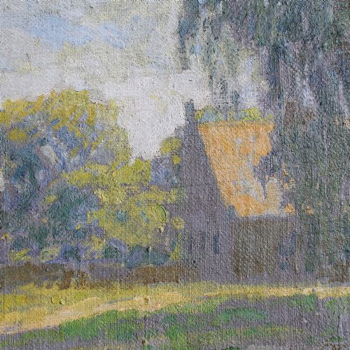 fig 3. Niels Skovgaard, A Summer Day In A Garden In Esrum, Oil Painting