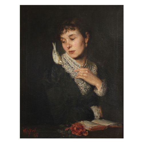 Portrait of a Lady with a Bird