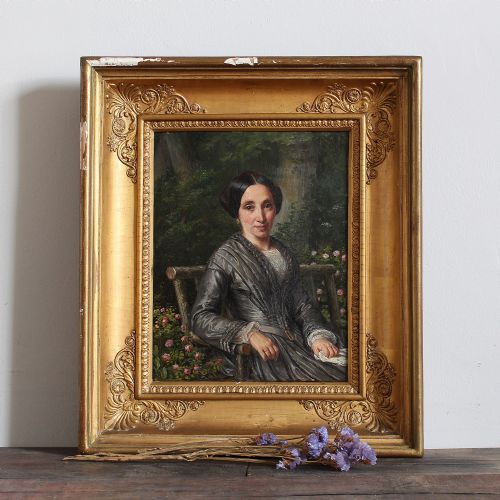 fig 1. Pair Of Original Portraits, Oil Painting, 19th Century Art, French, Small