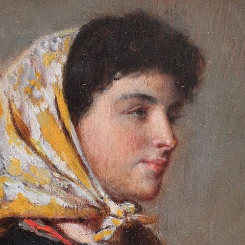 fig 1. Haynes King, Portrait Study Of A Fisherwoman