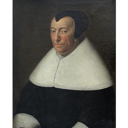 fig 2. 17th-Century Dutch School Portrait Of A Lady
