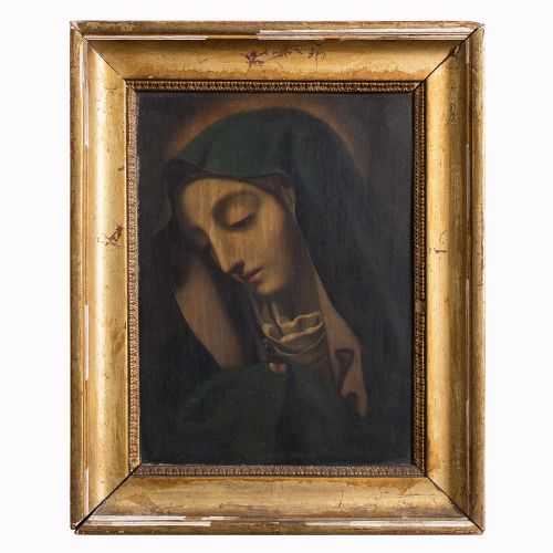 17th-century, Madonna Del Dito, Religious Oil Painting