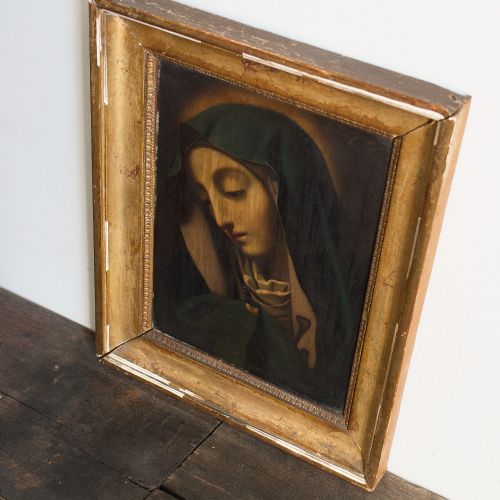 fig 2. 17th-Century, Madonna Del Dito, Religious Oil Painting