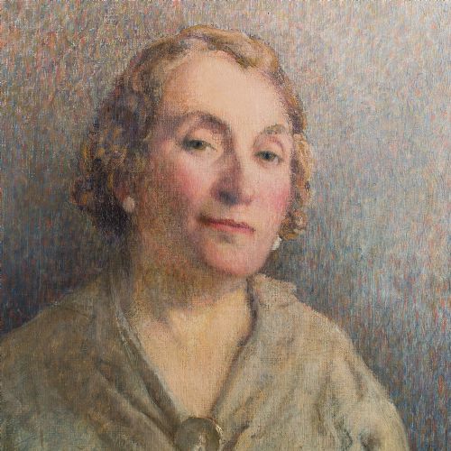 fig 1. Original 1920s Antique Portrait, Fernand Duroze Portrait Of A Woman, Oil Painting, Early 20th Century
