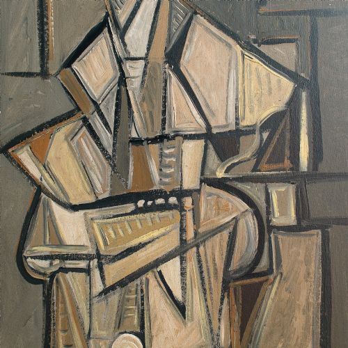 fig 2. Cubist Portrait Of A Man In A Hat, c.1940