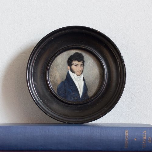fig 2. Natale Schiavoni, Miniature Portrait Of A Gentleman