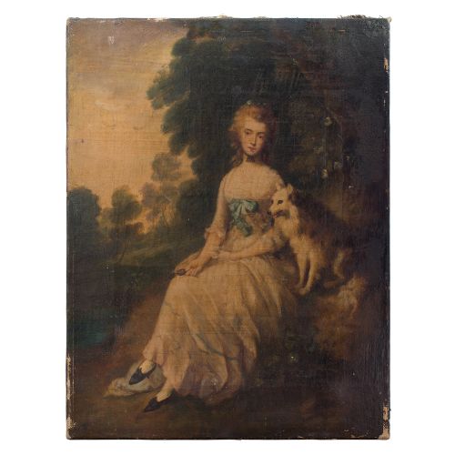 C.1810, After Thomas Gainsborough, Portrait of Mrs Mary Robinson, Oil on Canvas