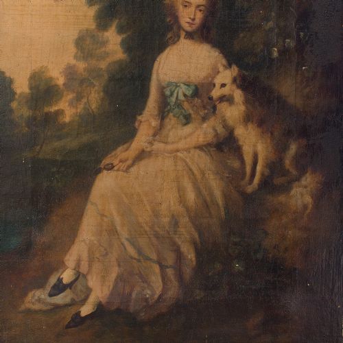 fig 2. c.1810, After Thomas Gainsborough, Portrait of Mrs Mary Robinson, Oil On Canvas