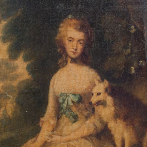 fig 3. c.1810, After Thomas Gainsborough, Portrait of Mrs Mary Robinson, Oil On Canvas
