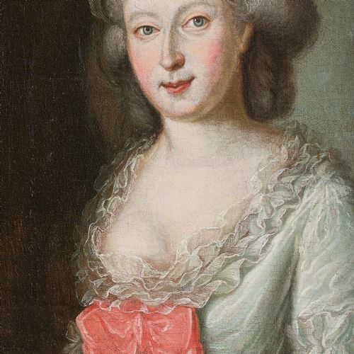 fig 3. 18th-Century Portrait Of A Lady With Roses In Her Hair