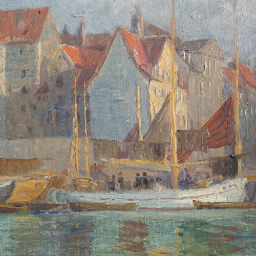 fig 2. 1920s, Axel Johansen, Harbour Scene Near Copenhagen
