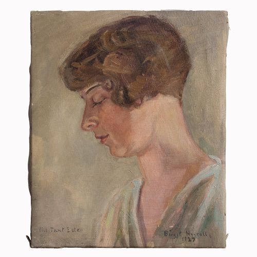 1920s Art Deco Portrait, Birgit Hygrell, Portrait of a Woman