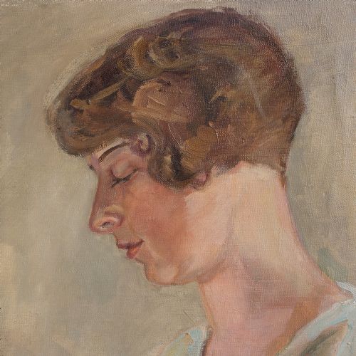 fig 1. 1920s Art Deco Portrait, Birgit Hygrell, Portrait Of A Woman