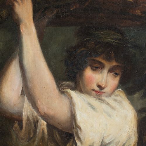 fig 1. 19th-Century Portrait Of A Girl Carrying Firewood