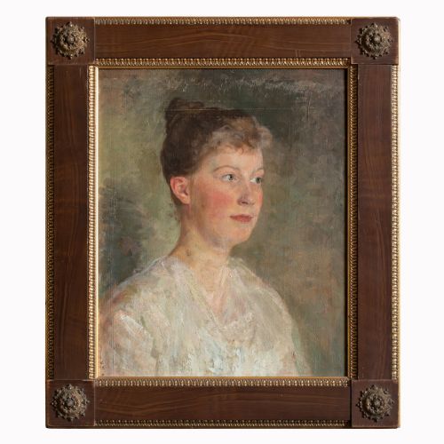 Gustav Wustmann, Portrait of a Woman in White