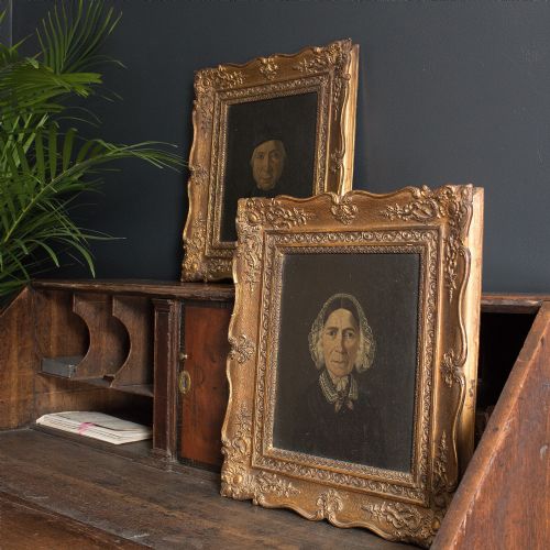 fig 1. 19th-Century Pair Of Danish Family Portraits