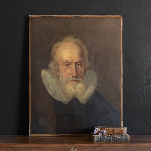 fig 1. 19th-Century Portrait Of An Elizabethan Gentleman, Oil On Canvas, British