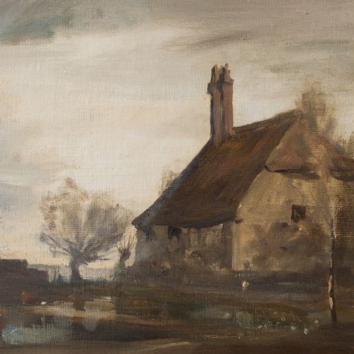 fig 2. Philip Hugh Padwick, Autumnal Landscape With Cottage