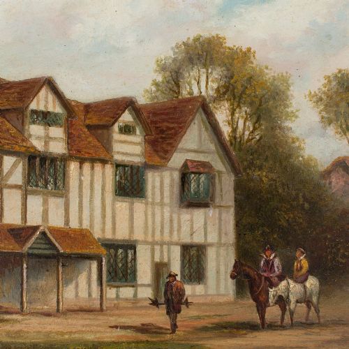 fig 1. Hugh Church, Shakespeare's Birthplace, Stratford-Upon-Avon, Oil Painting