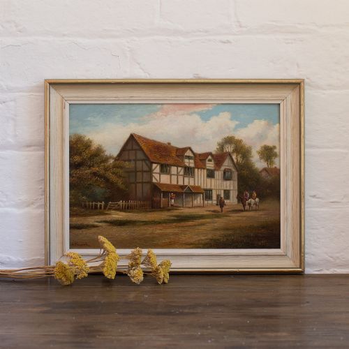 fig 2. Hugh Church, Shakespeare's Birthplace, Stratford-Upon-Avon, Oil Painting