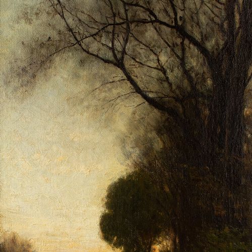 fig 3. Julius Jacobus Van De Sande Bakhuijzen, Hague School Pastoral Scene At Sunset