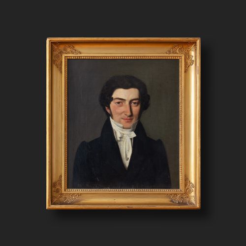 fig 1. 19th-Century Danish School Portrait Of A Dashing Gentleman