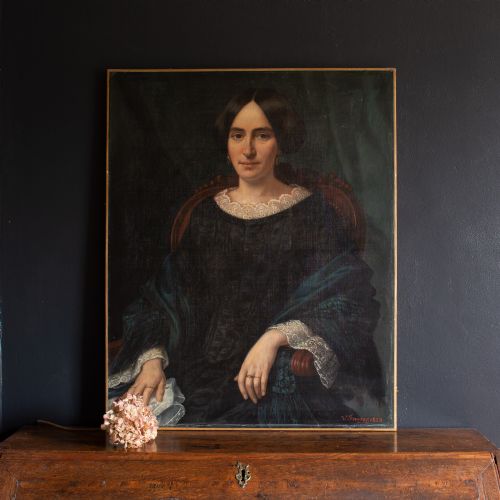 fig 2. Victor Favier, 19th Century French School Portrait Of A Lady With Freckles