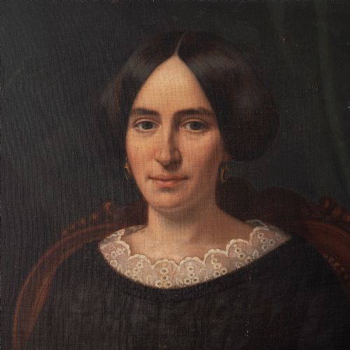 fig 3. Victor Favier, 19th Century French School Portrait Of A Lady With Freckles