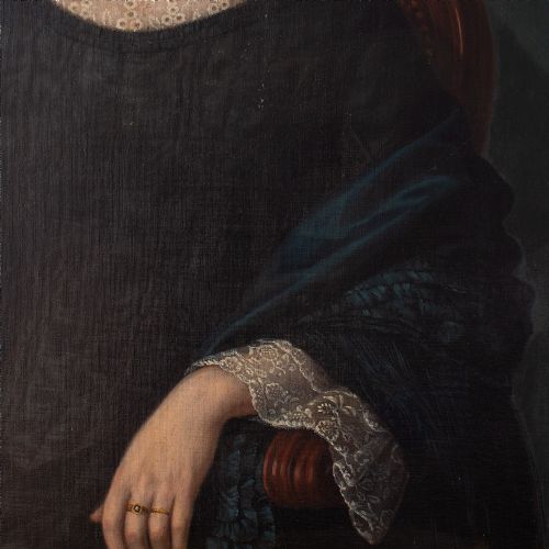 fig 4. Victor Favier, 19th Century French School Portrait Of A Lady With Freckles