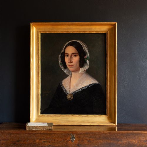 fig 1. Hermann Goldschmidt, Portrait Of A Lady With A Cameo