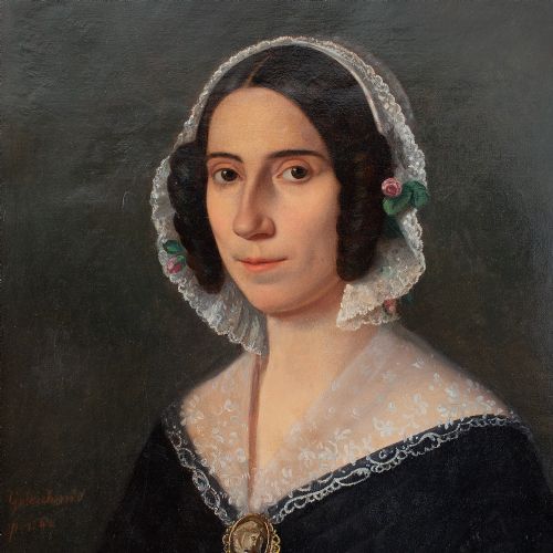 fig 3. Hermann Goldschmidt, Portrait Of A Lady With A Cameo