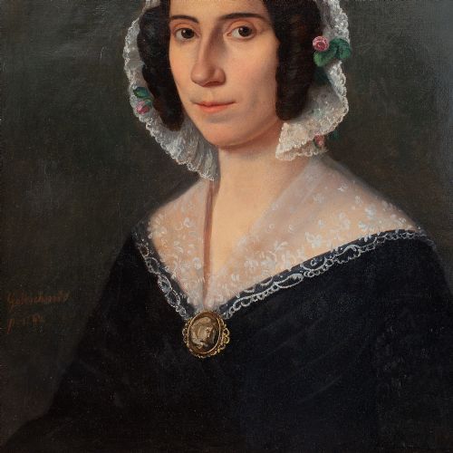 fig 4. Hermann Goldschmidt, Portrait Of A Lady With A Cameo