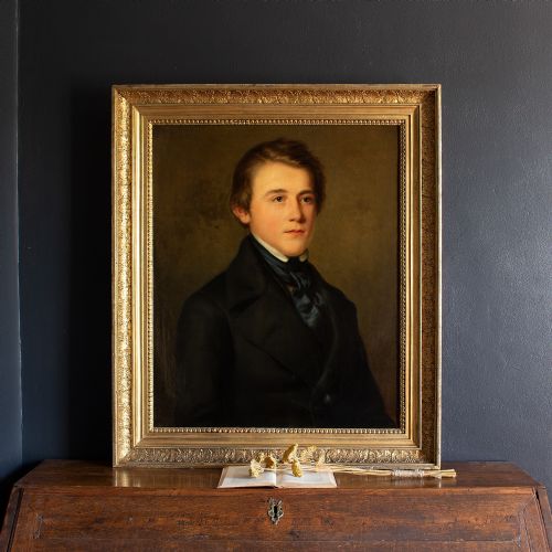 fig 1. 19th-Century German School Portrait Of A Young Gentleman