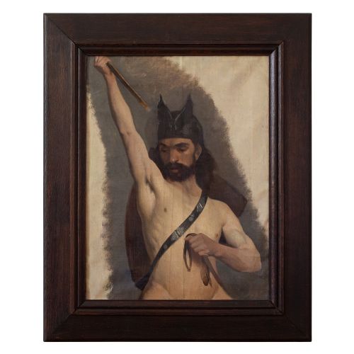 Alexis Nys, 19th-century Study of a Warrior, Male Nude