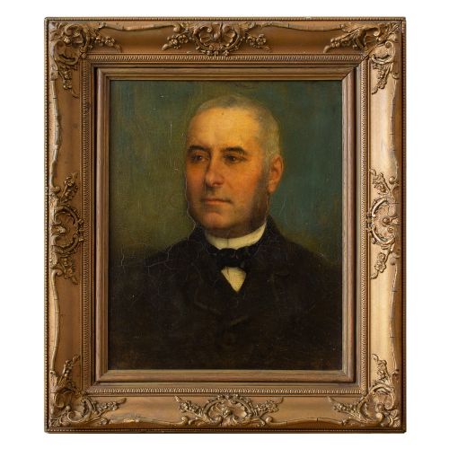 19th-century French School Portrait of a Gentleman, Oil on Canvas