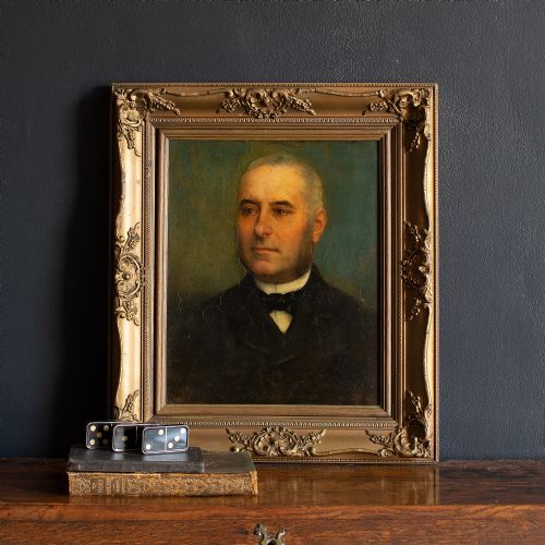 fig 1. 19th-Century French School Portrait Of A Gentleman, Oil On Canvas
