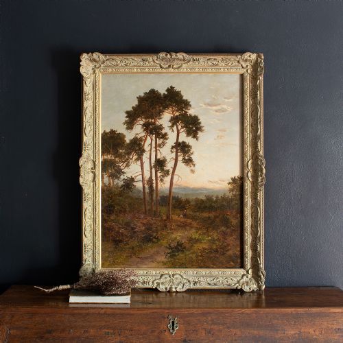 fig 2. Daniel Sherrin, Woodland Landscape With Pine Trees & Figures