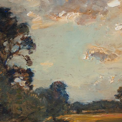 fig 3. James Herbert Snell, View Of Radcot, Oxfordshire, Oil Painting