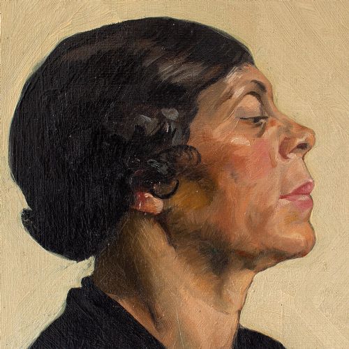 fig 2. Phillipe De Rougemont, Portrait Of A Woman With Folded Arms