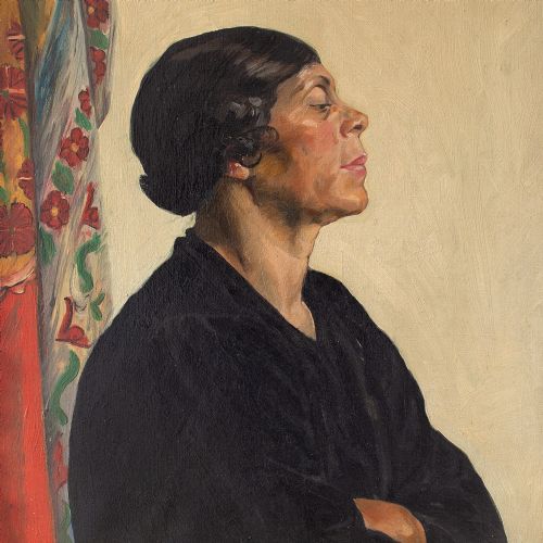 fig 3. Phillipe De Rougemont, Portrait Of A Woman With Folded Arms