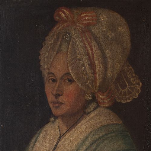 fig 2. 18th-Century French School Portrait Of A Lady with A Bonnet, Oil Painting