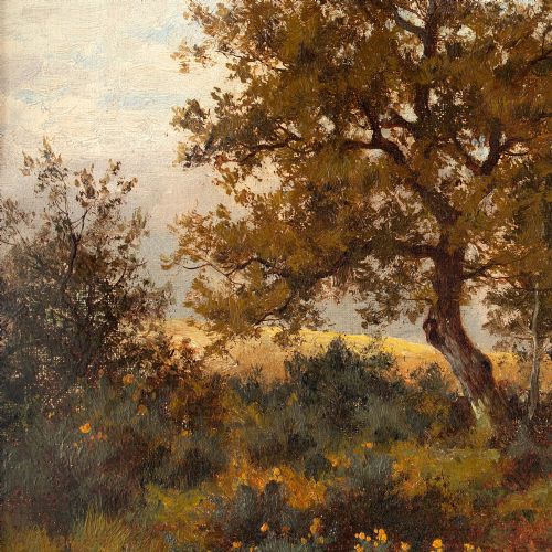 fig 3. Joseph Paulman, Pastoral Scene With Grazing Sheep, 19th Century Oil Painting