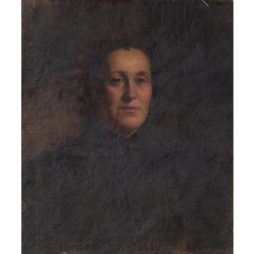 19th-century French School Portrait of a Lady, Oil Painting