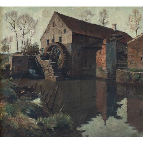 fig 1. Charles Lebon, The Mill, Oil Painting